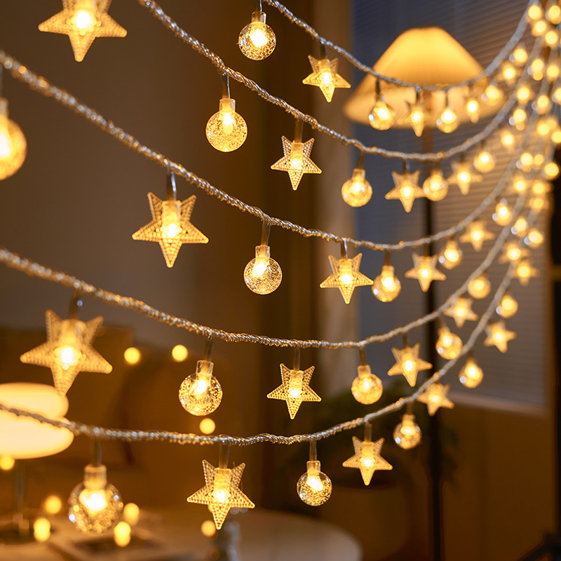 Wholesale Star Lights Led Solar String Lights Holiday Lights Night Lights Outdoor Camping Style Tent Christmas Decorative Lights