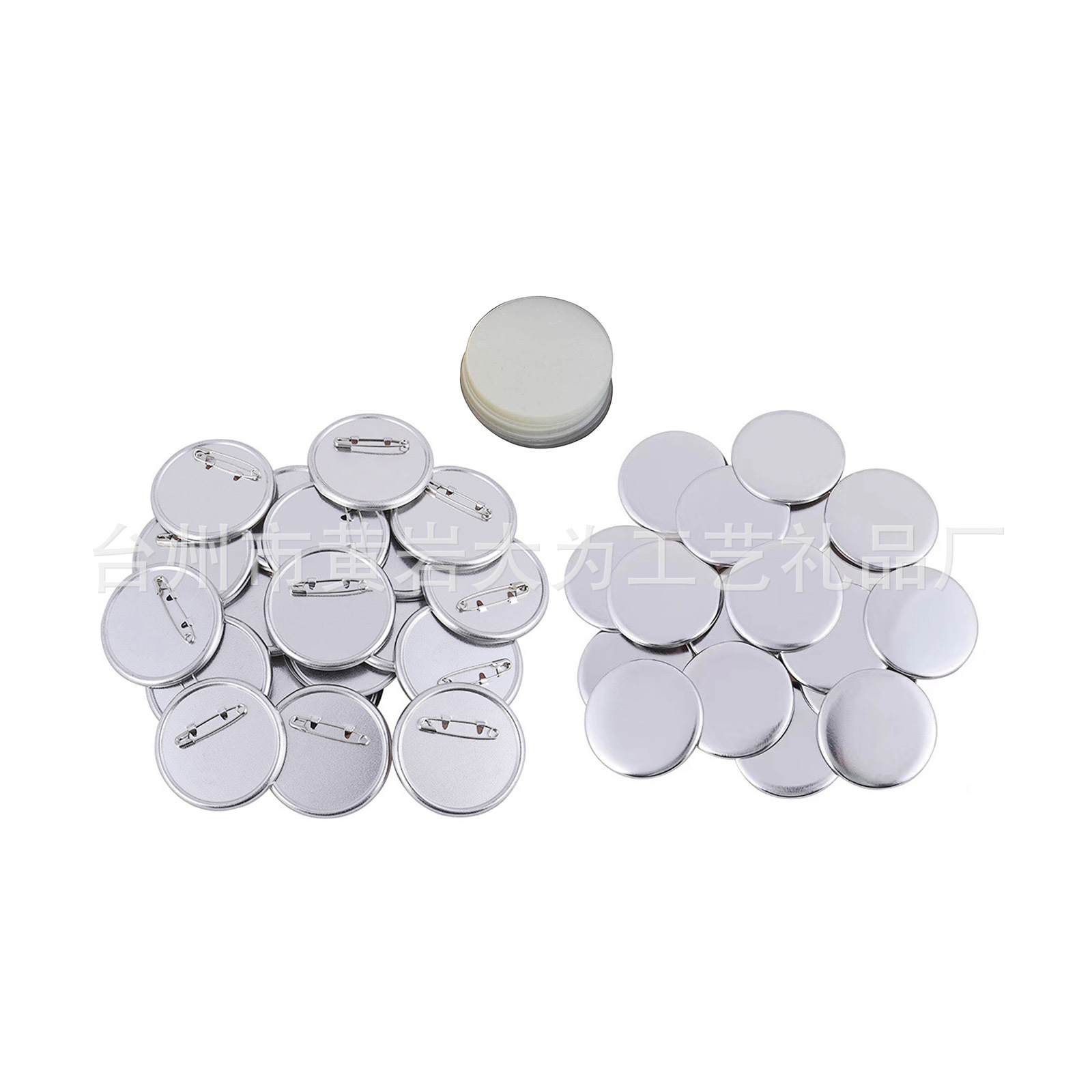 direct deal 56mm Tinplate Chest badge blank Consumables badge Material Science Tinplate Chest card seal 100 set