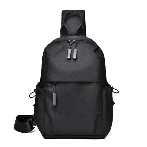 New men's casual Oxford cloth chest bag, simple and trendy, thick single-shoulder crossbody bag, student travel small bag backpack