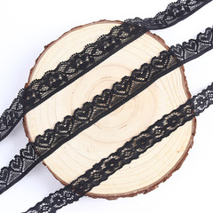 Black Nylon Lycra Edge Lace 1cm 2cm Lace Edge Lining Underwear Lace Lining Factory