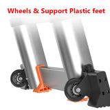 Телескопическая лестница алюминиевого сплава для домохозяйств высококачественных аксессуаров крючки односторонний лифт