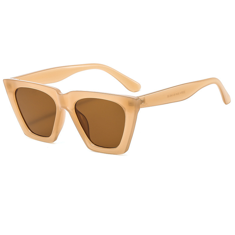 Nueva moda, simple, ojo de gato, tendencia, tiro callejero, bengdi, gafas de sol de montura grande, gafas de PC de comercio exterior transfronterizo europeo y americano 3574