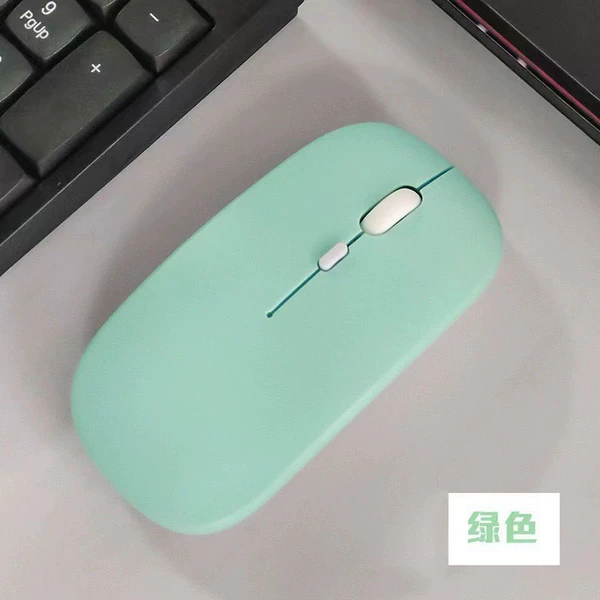 Mint green battery, mouse, bluetooth