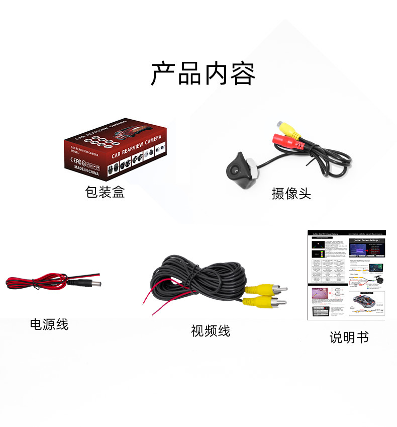 Manufacturer Supplies Small Korean-Style Screw Car Camera Special Small Straw Hat Universal Reversing Rear View Camera