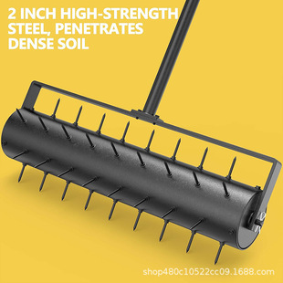 Amazon Lawn Puncher Hand-Held Iron Soil Turning and Loosening Tool Rolling Tiller for Efficient Soil Loosening