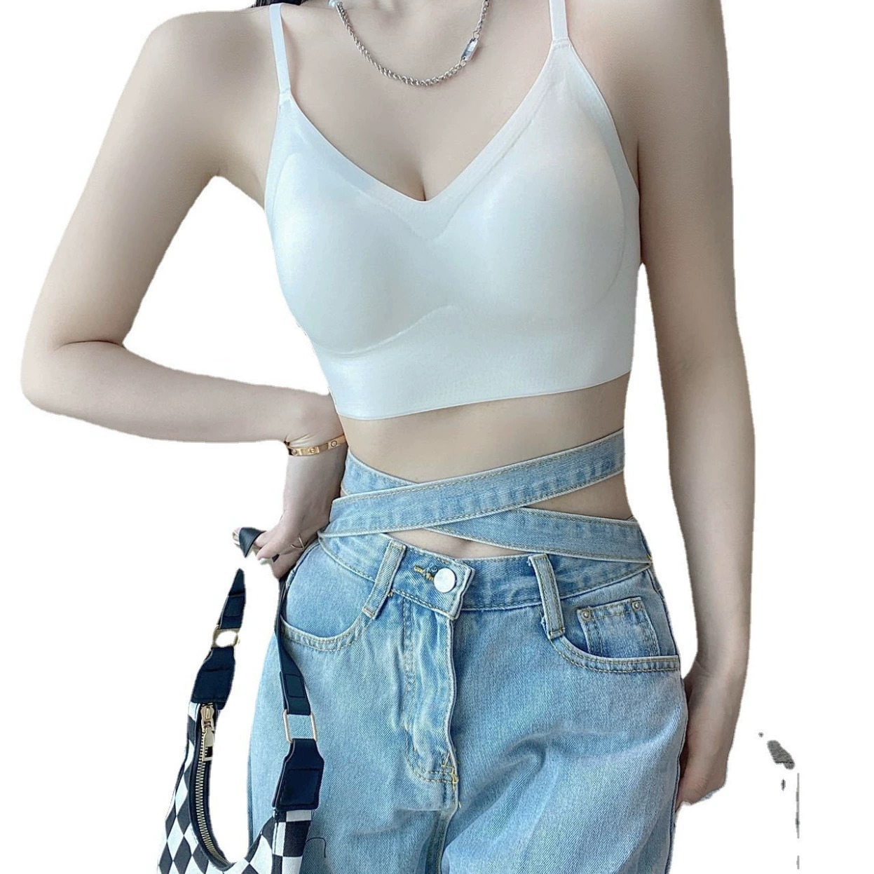 Сексуальное нижнее белье, элегантные вкладыши для груди, свежие лямки, бюстье, французский стиль