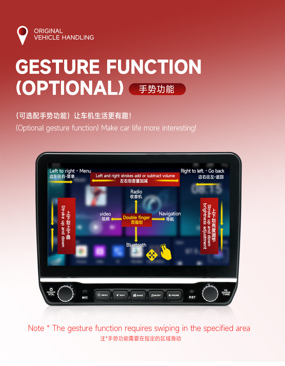Overseas version 10.1 inch universal machine Android smart car central control large screen navigator MP5 player all-in-one machine