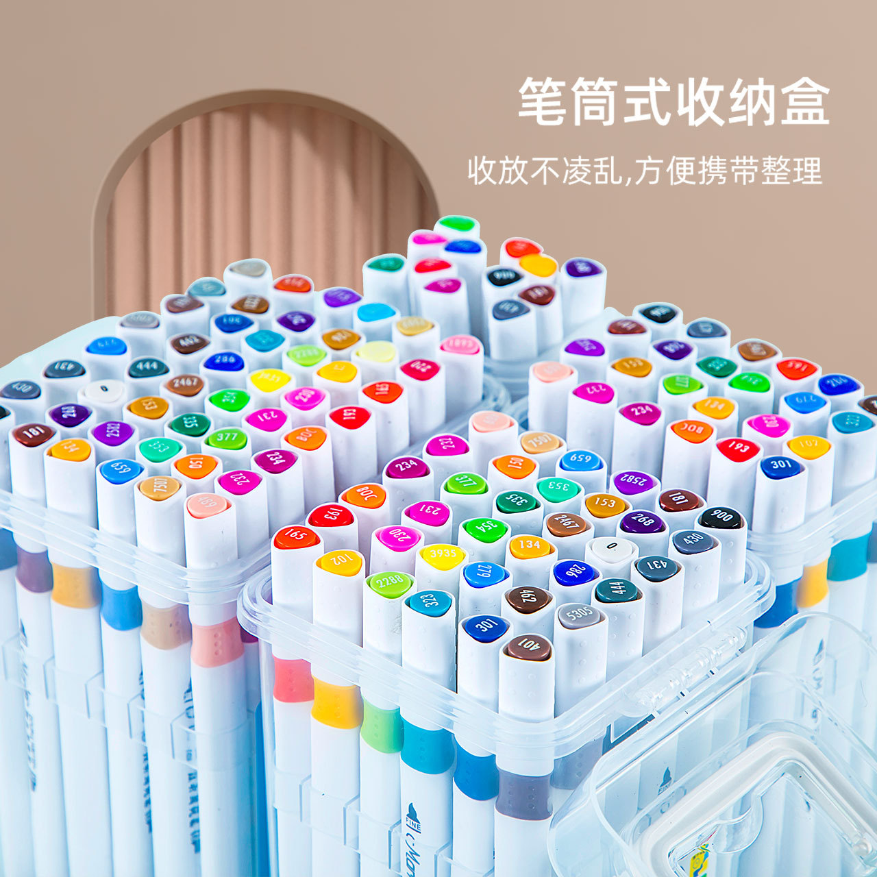 Marcador triangular de doble cabeza tinta a base de agua pincel de pintura para niños suministros de arte para estudiantes bolígrafo suave multicolor cabeza bolígrafo de color