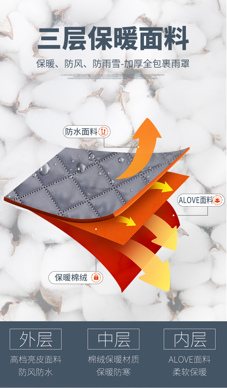 Baby stroller rain cover, windproof cover, thick warm high-view baby stroller, children's umbrella stroller raincoat