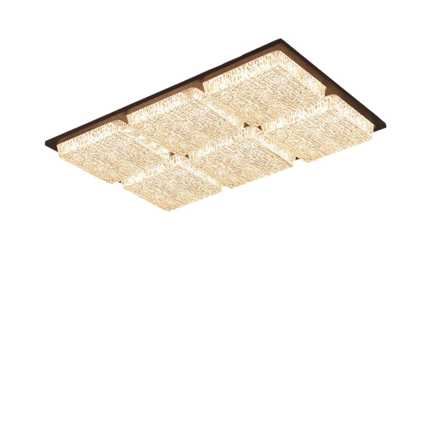 Iluminación de techo retro francesa de salón de agua ondulada de madera sólida 2026 nueva iluminación del salón principal 357L