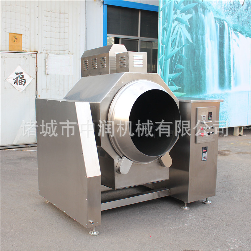 全自动滚筒炒菜机 锅体翻转搅拌炒制设备 滚筒炒菜机