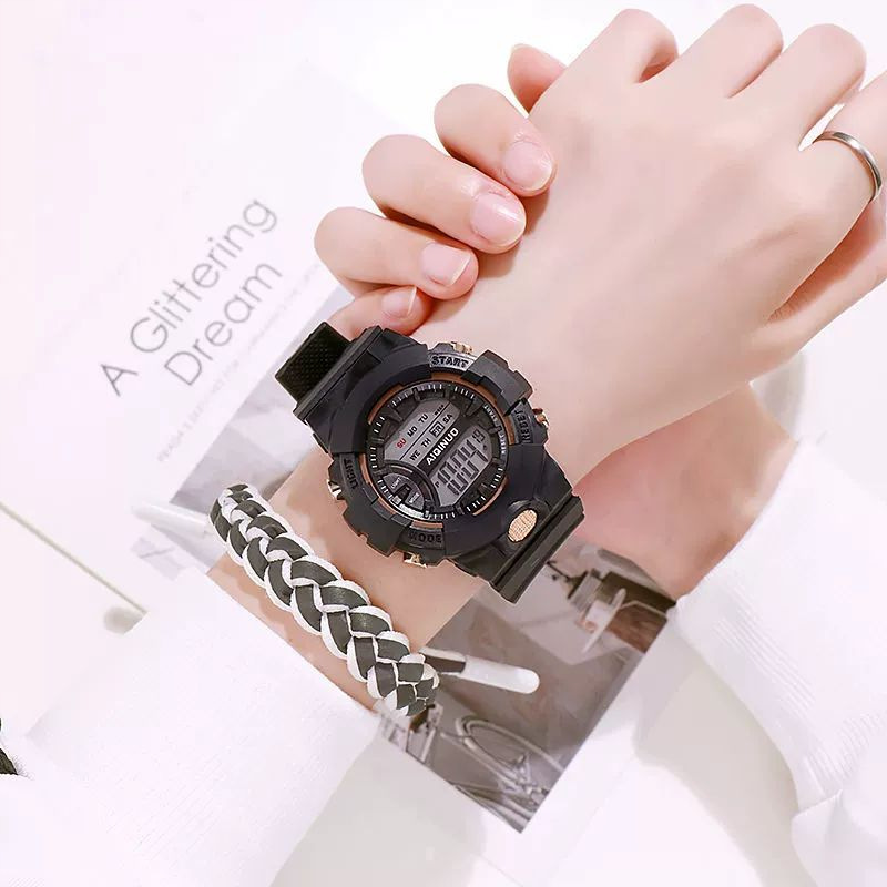 Moda al por mayor tendencia deportiva juvenil estudiantes reloj despertador impermeable noche reloj electrónico comercio exterior en vivo un agente image 9