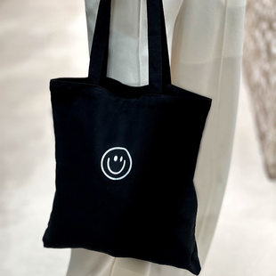 Big Korean brand shopping bag, capacious handheld cloth bag