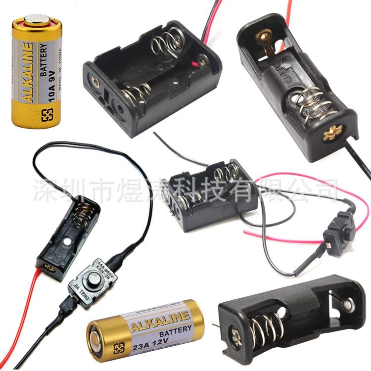 Аккумулятор 12V23A Аккумуляторный отсек 27A N батарейный отсек Держатель батареи 23A с батарейным отсеком пульта дистанционного управления канатной дороги