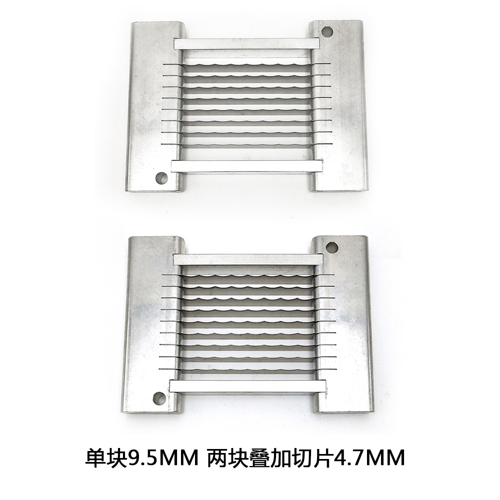 Patata máquina de corte cuchilla papas fritas máquina de corte piezas cuchilla de acero inoxidable máquina de corte accesorios de cabeza de corte