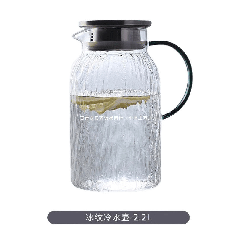 冷水壶耐高温加厚家用保温餐厅凉白开大容量玻璃壶泡茶壶高颜值|undefined