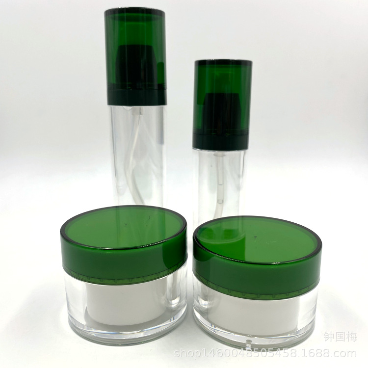 新款25g30g35ml亚克力化妆品套装真空喷雾乳液膏面霜爽肤水按压瓶