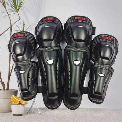 Baishengxin Sx032 Motorcycle Protective Gear Cycling Off-Road Anti-Fall Knee Pads and Elbow Pads Four-Piece Set Mountain Bike (Motorcycle Safety Supplies)