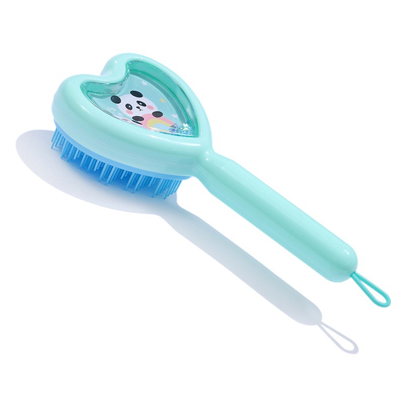 Nuevo amor simple pequeño peine Quicksand lentejuelas ABS peluquería peine masaje peine en stock