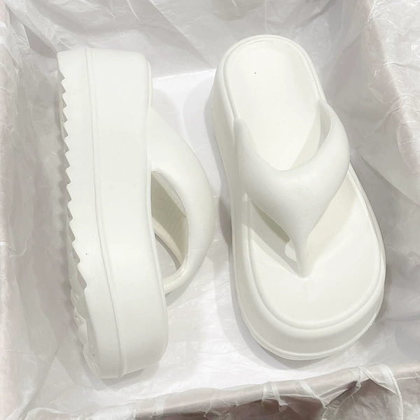 White flip flops