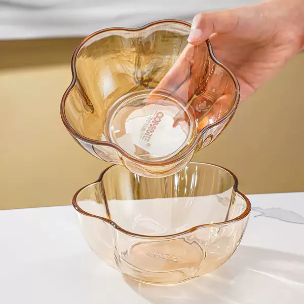 Amber Plum Blossom Large Bowl 800ML [Pack of 2]