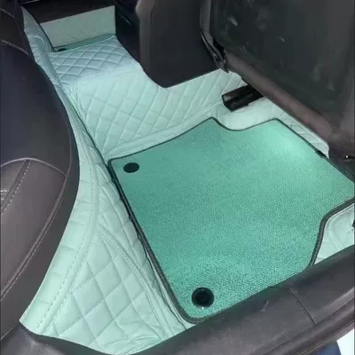 Ayaqaltılar (Kovriklər) | by panda MINI modified interior - double-layer-model-green-foot-pad-green-shinnie
