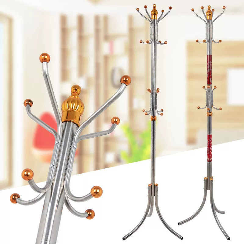 Вешалка напольная вешалка из нержавеющей стали креативная вешалка спальня домашняя полка для хранения одежды металлическая вешалка