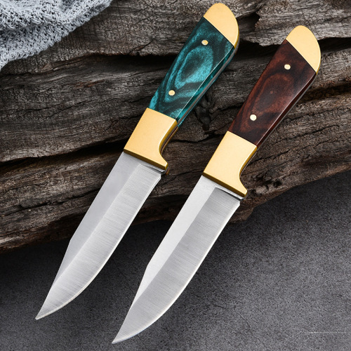 Portable Inner Mongolia-style Beef & Lamb Hand-Grabbed Meat Dinner Knife with Sharp Stainless Steel Bone-Removal Blade, Peeling Knife, and Compact Fruit Utility Knife