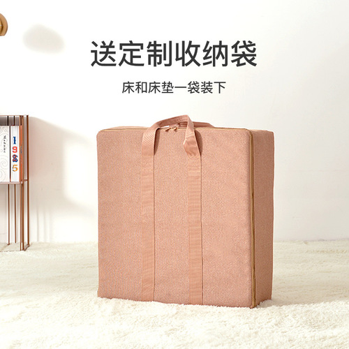 Office nap single bed invisible foldable bed portable home retractable double accordion paper bed sturdy