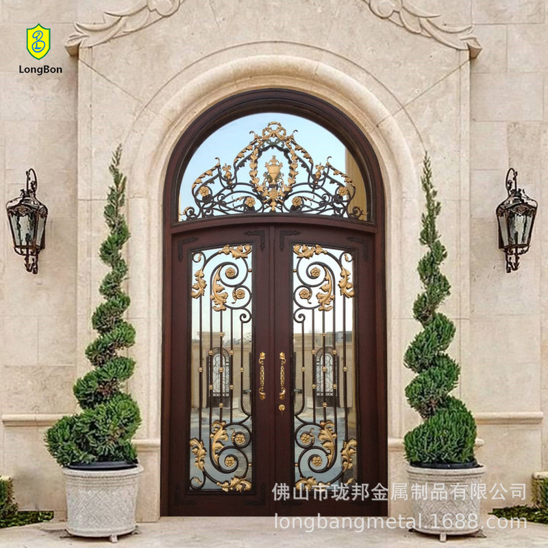 Cross-Border Entrance Door Australian European Hand-Forged Iron Door Glass Entrance Door Flat Door Large Iron Door European Style Iron Door Cross-Border Entrance Door Australian European Hand-Forged Iron Door Glass Entrance Door Flat Door Large Iron Door European Style Iron Door