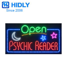 亚马逊跨境LED电子标志牌LED psychic reader open43×78cm