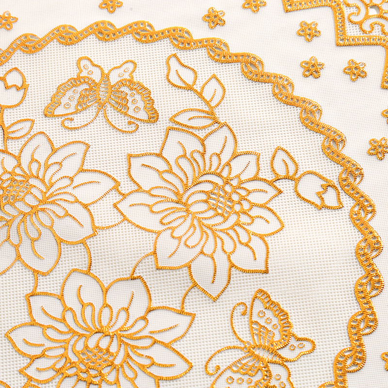 Transfronterizo 38cmpvc mantel mantel de decoración de restaurante europeo tapete de aislamiento térmico hueco tapete anti-caliente tapete redondo hogar antideslizante posavasos