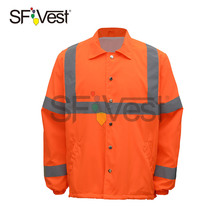 厂家直销可定制反光运动衫高能见度的服装工作服大衣安全运动衫