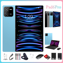 新款10寸高清安卓平板电脑Pad6pro游戏学习智能蓝牙GPS厂家直销