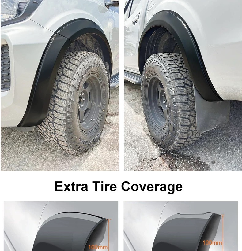 Suitable for 2015+ Nissan Navara Np300 Narrow-Rim Wheel Arch Pickup Truck Anti-Collision Mudguard Off-Road Modification Parts