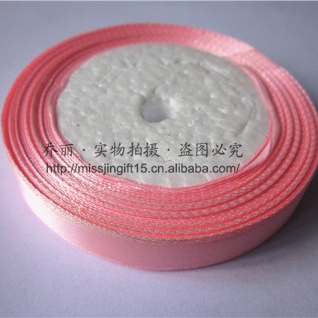 En stock 15MM cinta de poliéster de una sola cara Cinta de regalo Decoración cinta DIY cinta hecha a mano embalaje de la flor image 11