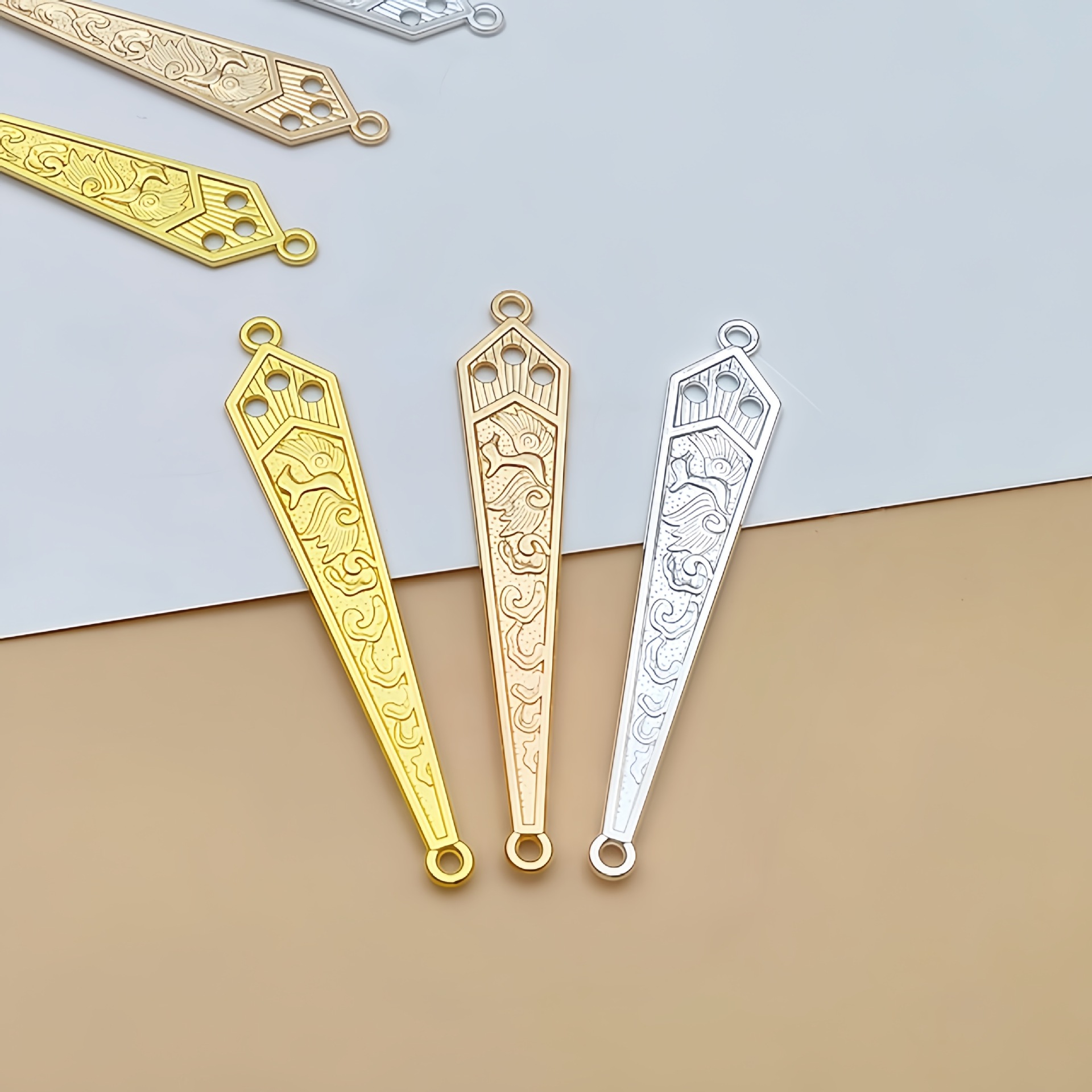 Diy jewelry accessories alloy relief antique hairpin step Chinese clothing homemade handmade hair accessories factory outlet