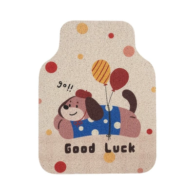 Universal Foot Pad Creative Cartoon Puppy Silk Loop Floor - balloon-puppy-foot-pad-front