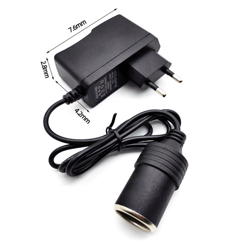 220V to 12V 1A Power Adapter, 12W Cigarette Lighter Car Power Supply Converter