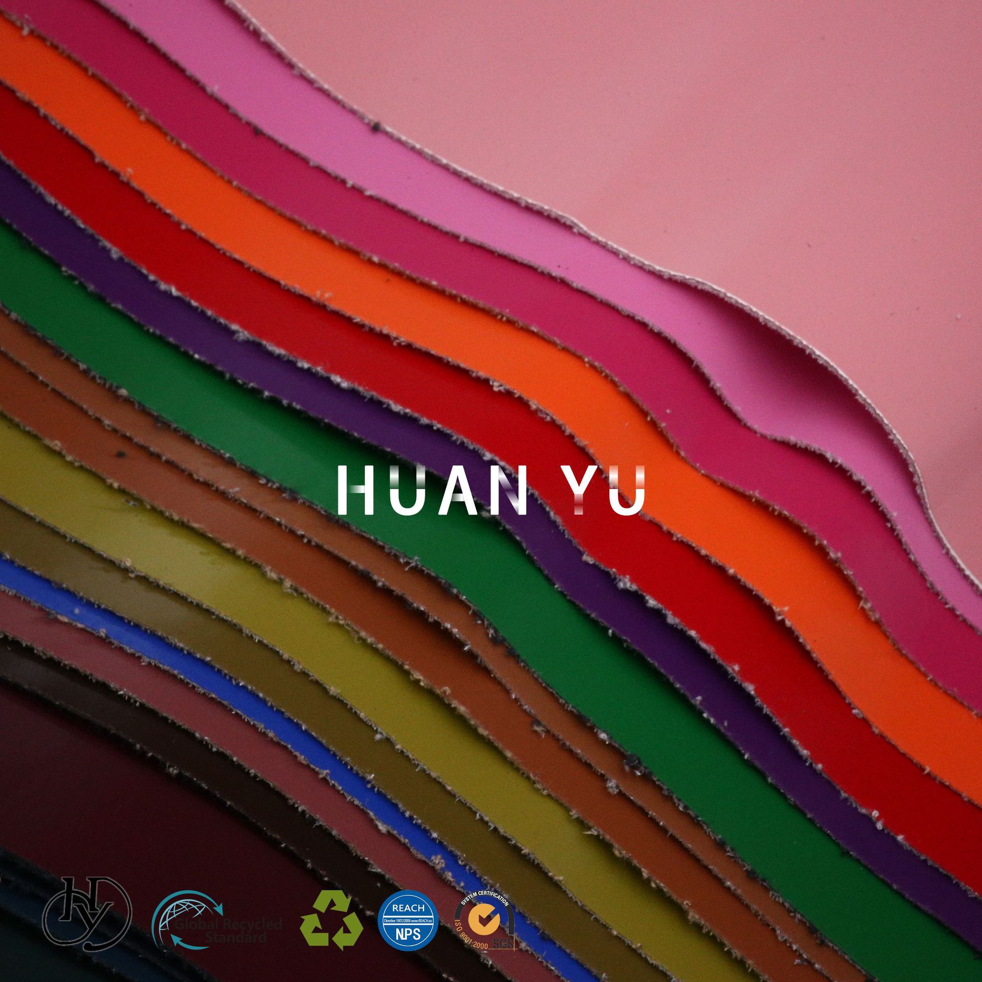 HY172018厂家直销0.8mm金属幻彩PU皮革镜面手袋料人造革