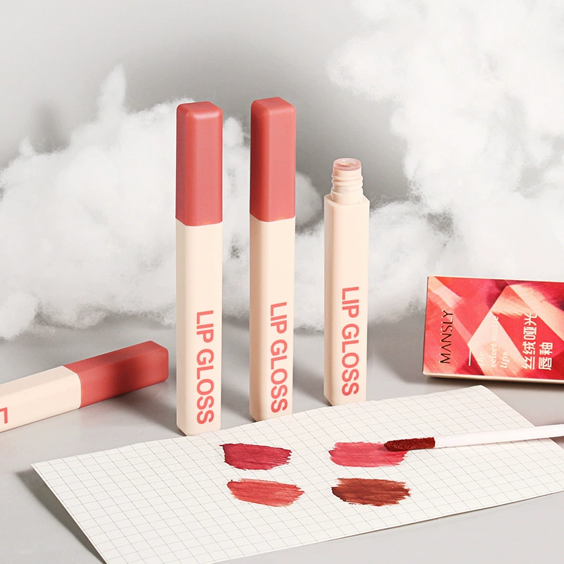曼诗丽 Matte lip balm, помада-блеск для губ, стойкая подложка, помада, праймер макияжа, полупрозрачное затенение