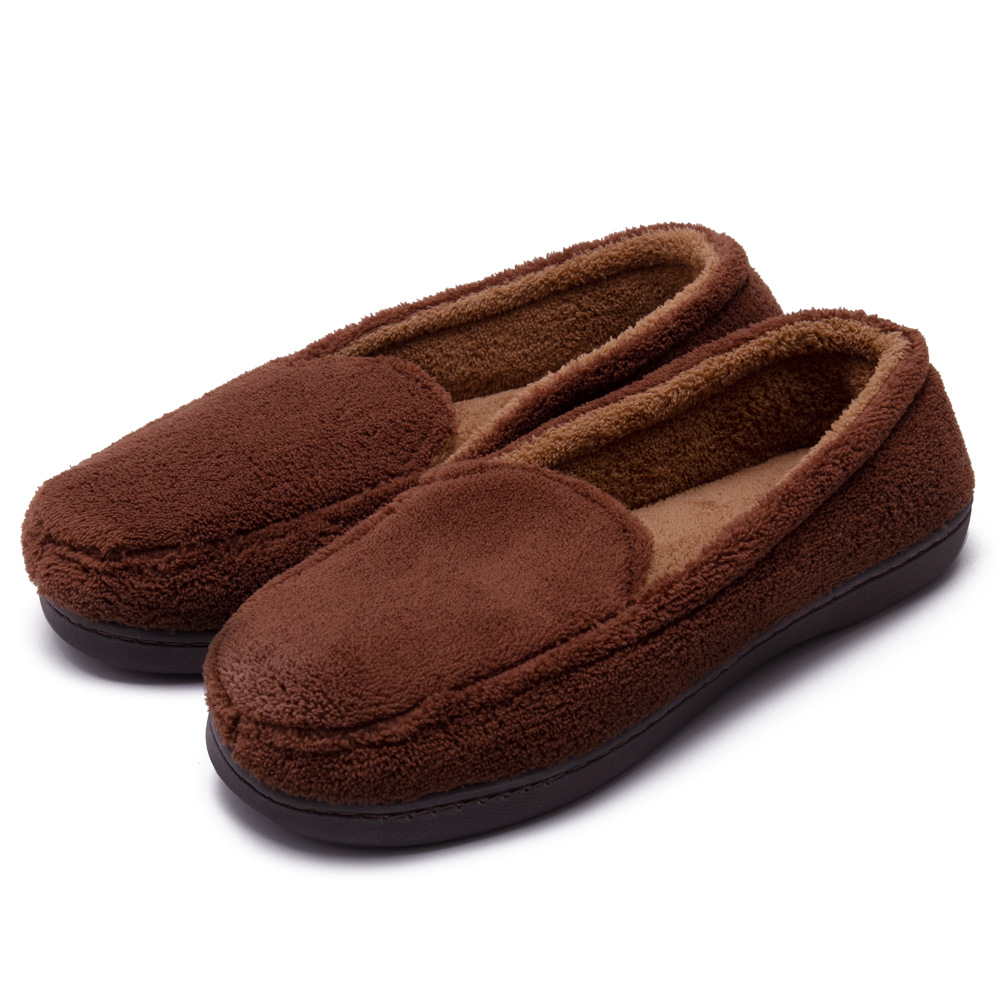 2020圓頭秋冬季個性情侶休閑加絨保暖低幫壹腳蹬毛毛包子鞋豆豆鞋