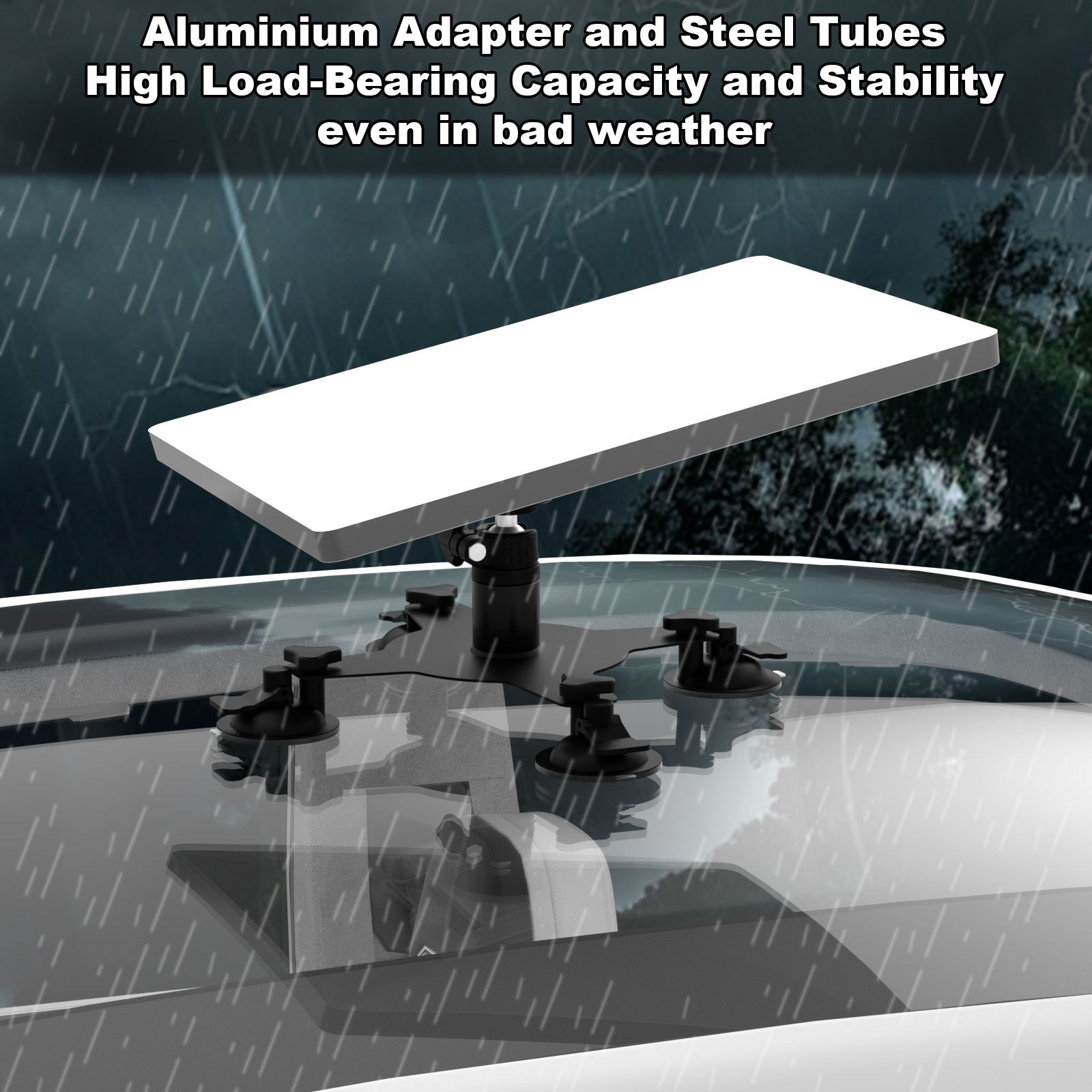 Amazon cross-border in-stock car roof mount with suction cup, plastic base, universal for mini cars and boats