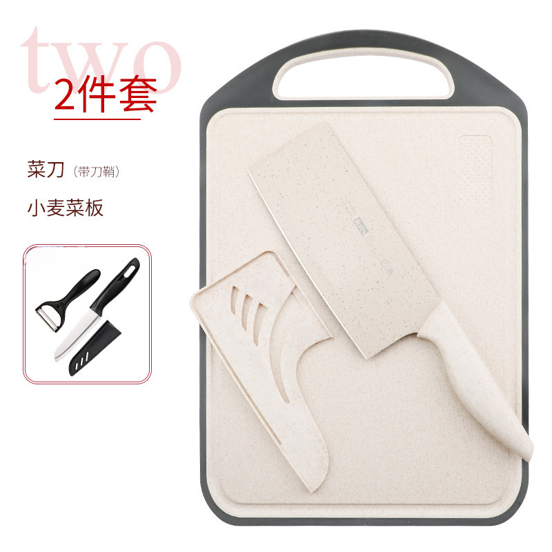 Yangjiang cuchillo de cocina super rápido afilado tablero de corte cuchillo de cocina 2 en 1 cuchillo de cocina inoxidable conjunto de acero inoxidable