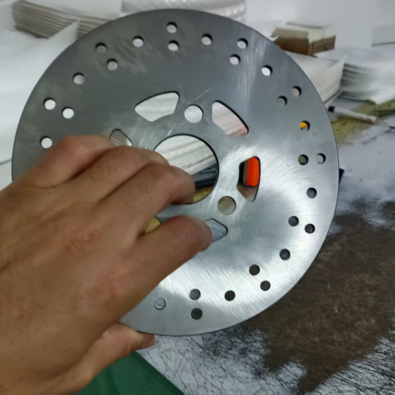 190 Diameter Large/Small Hole Electric Vehicle/Motorcycle Thickened Disc Brake Disc for Delivery Vehicles, Front and Rear Silent Disc Brake Pads