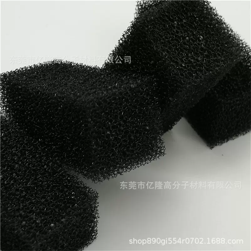 黑色30ppi过滤棉方块亲水聚氨酯填料沉水海绵 白色柔性填料海绵