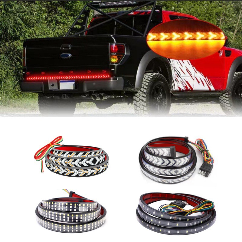 LED Color-Changing Decorative Light Strip for Turn, Brake, and Reverse, Universal Truck Rear Tail Light, New Car Tail Light