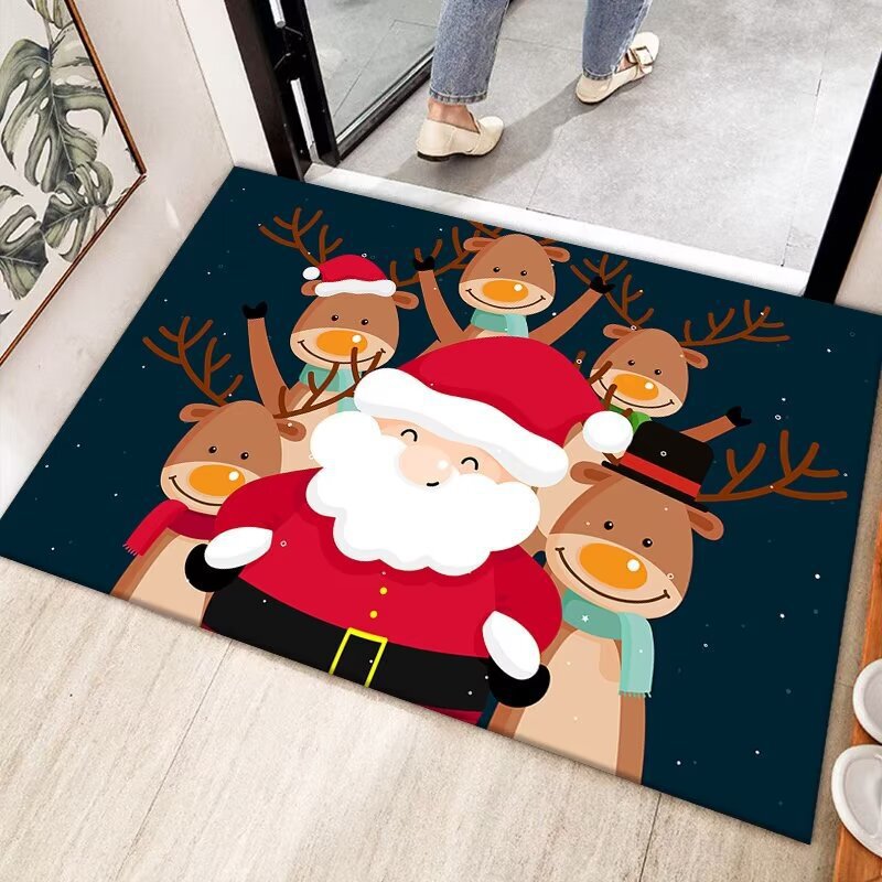 Amazon temu 卸売玄関クリスマスフロアマット吸水性と汚れにくい浴室のフロアマットクリスマス装飾カーペット|undefined