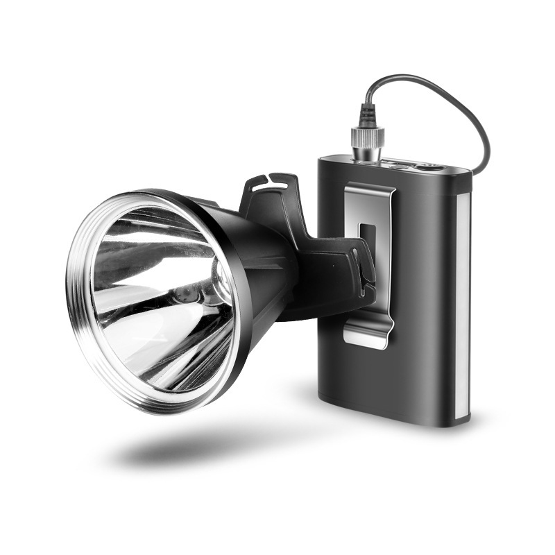 Faros, luz fuerte, carga, luz colgante de cintura súper brillante, luz LED de largo alcance para exteriores montada en la cabeza, luz de minero de larga duración