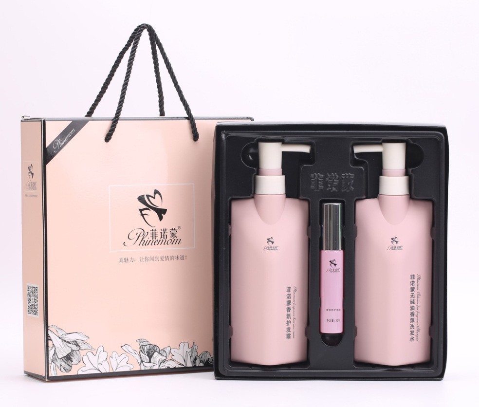 菲諾蒙洗發水香氛套裝三件套滋養護發素補水單瓶裝無矽油洗護新版